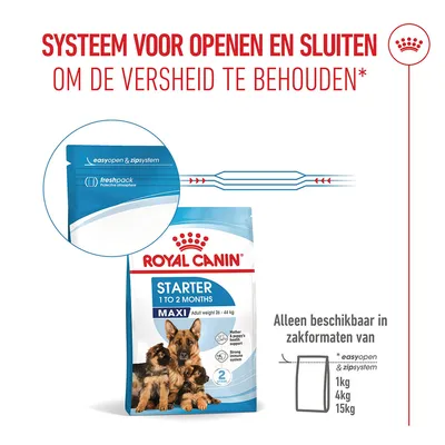 Royal Canin Maxi Starter Mother & Babydog Hondenvoer Royal Canin Maxi Starter Mother & Babydog Hondenvoer