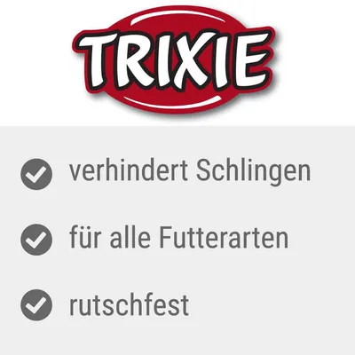 TRIXIE. verhindert Schlingen, für alle Futterarten, rutschfest (teksti saksaksi)