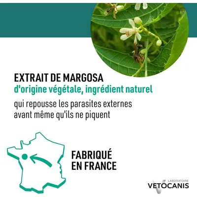 Shampooing répulsif contre les puces et les tiques Vetocanis pour chat Shampooing répulsif contre les puces et les tiques Vetocanis pour chat