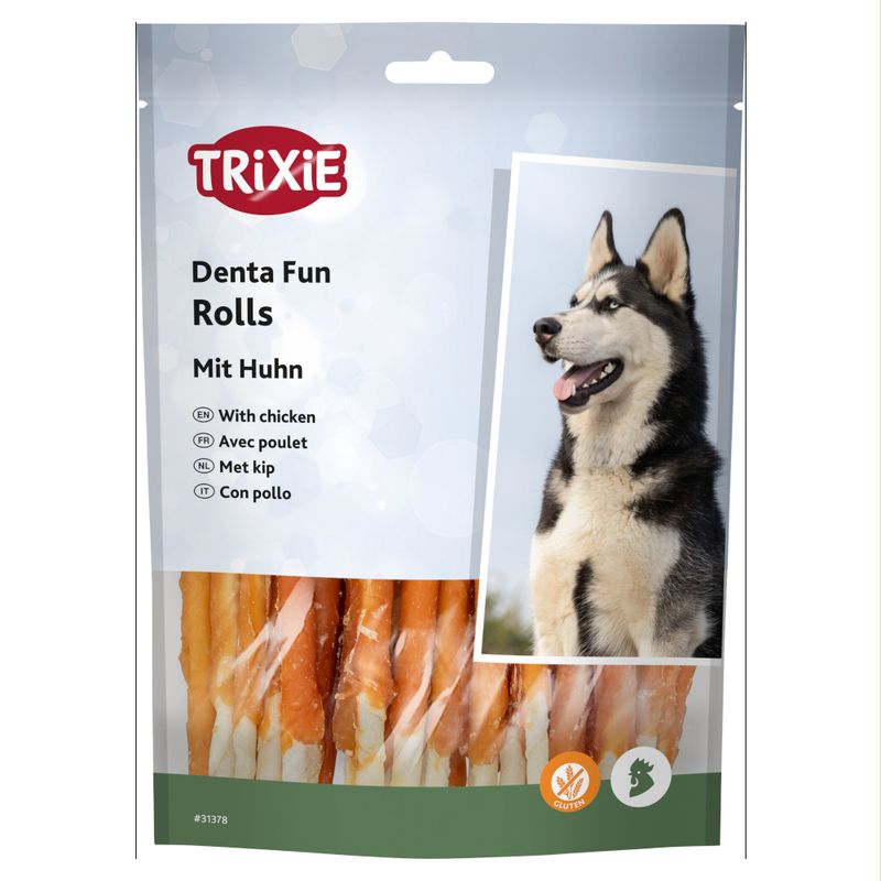 Trixie Denta Fun Rolls mit Huhn