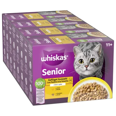 Jumbopack Whiskas Senior Frischebeutel 144 x 85 g