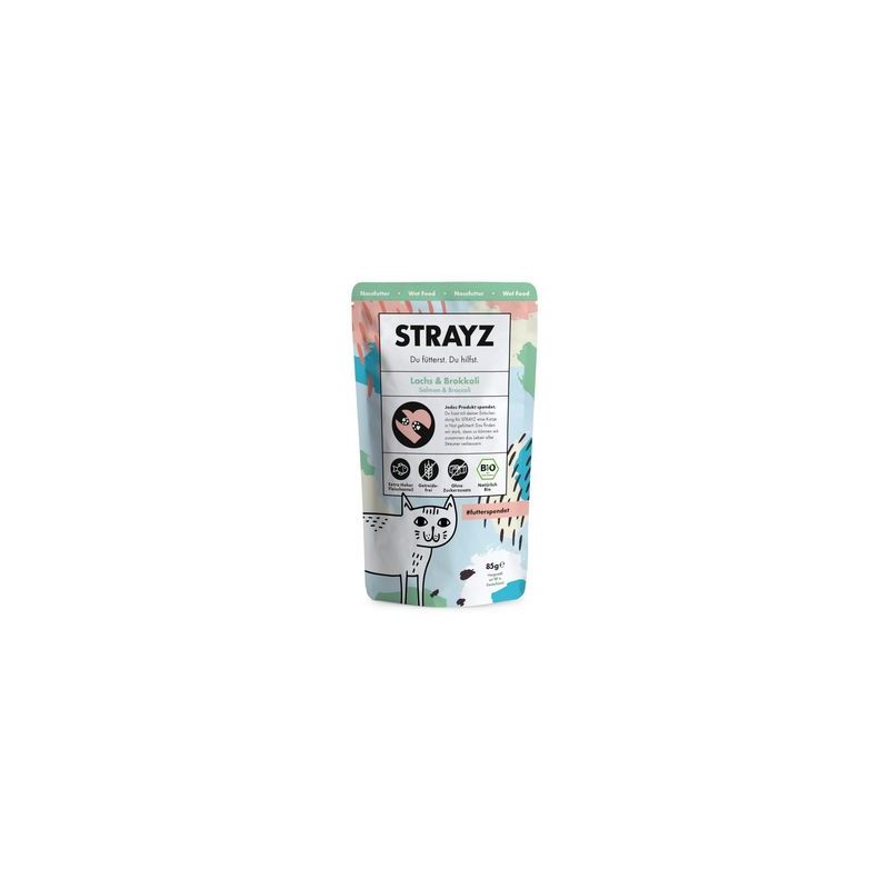 Ekonomiczne opakowanie STRAYZ Saszetka bio 12 x 85 g