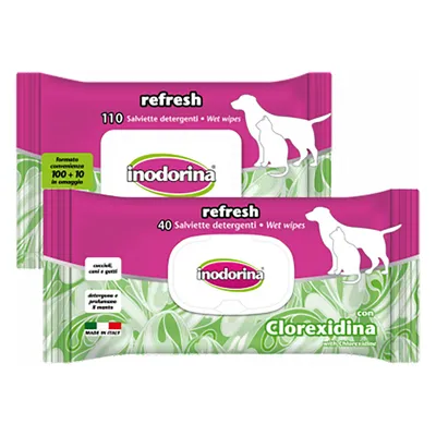 Inodorine klorhexidin våtservetter