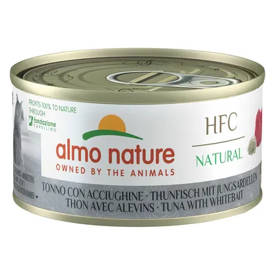 Almo Nature HFC Natural tonijn met jonge ansjovis. Profits 100% to nature door Fondazione Capellino.