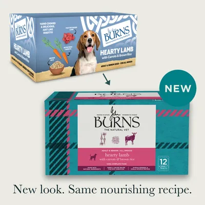 Burns Hearty Lamb, Vegetables & Brown Rice 12 x 150g - 12 x 150g Burns Hearty Lamb, Vegetables & Brown Rice 12 x 150g - 12 x 150g