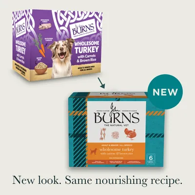 Burns Wholesome Turkey with Carrots & Brown Rice 6 x 395g - 6 x 395g Burns Wholesome Turkey with Carrots & Brown Rice 6 x 395g - 6 x 395g