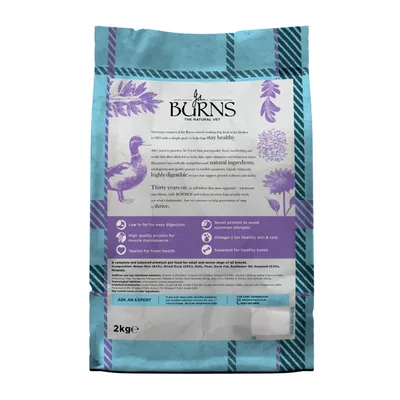 Burns Adult & Senior Sensitive - Duck & Brown Rice - 2kg