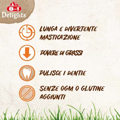 8in1 Delights Treccia da masticare Pollo