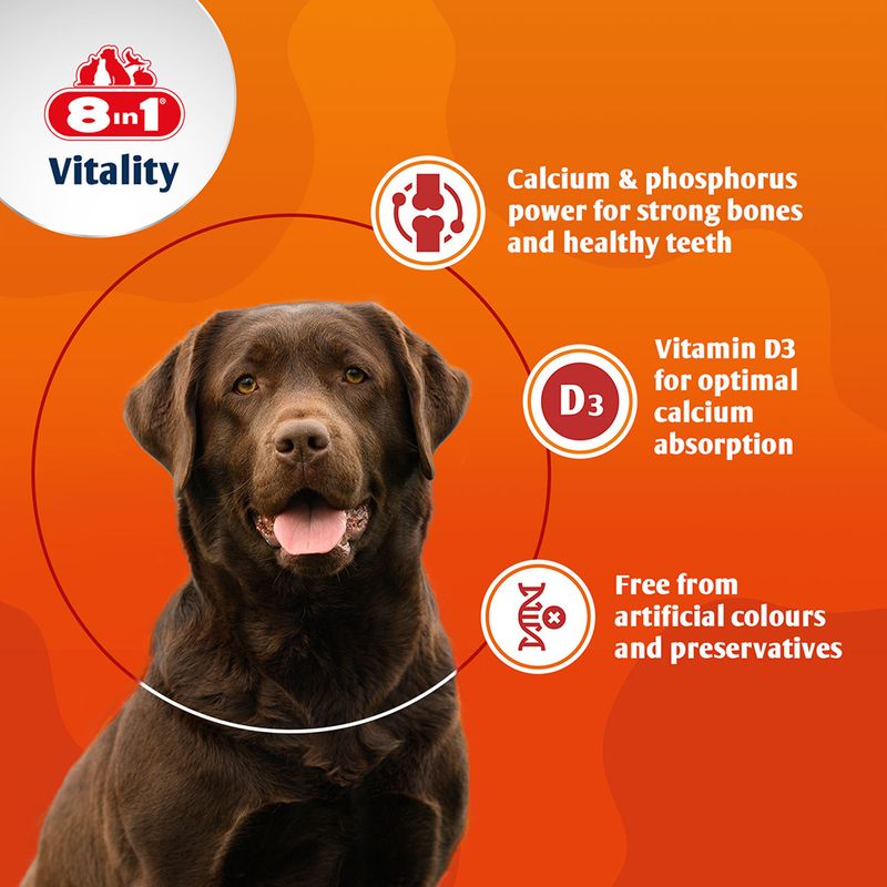 8in1 Vitality Calcium Tablets, wapń