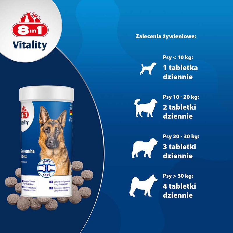 8in1 Vitality tabletki z glukozaminą
