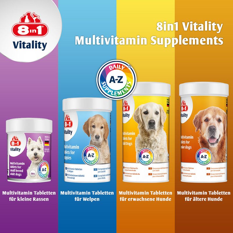 8in1 Vitality multivitaminske tablete pasji mladiči