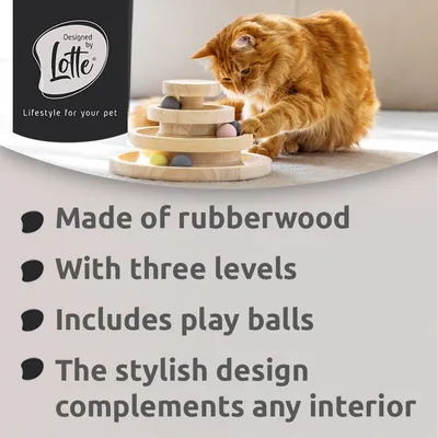 Designed by Lotte Mia puinen leikkitorni kissoille