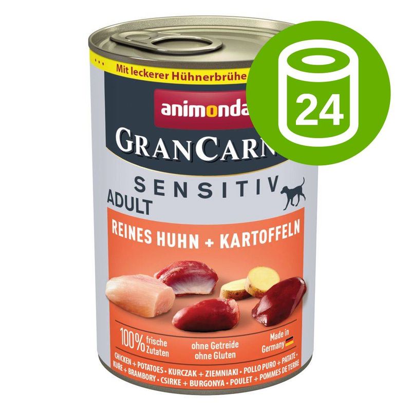 Korzystny pakiet animonda GranCarno Adult Sensitive, 24 x 400 g