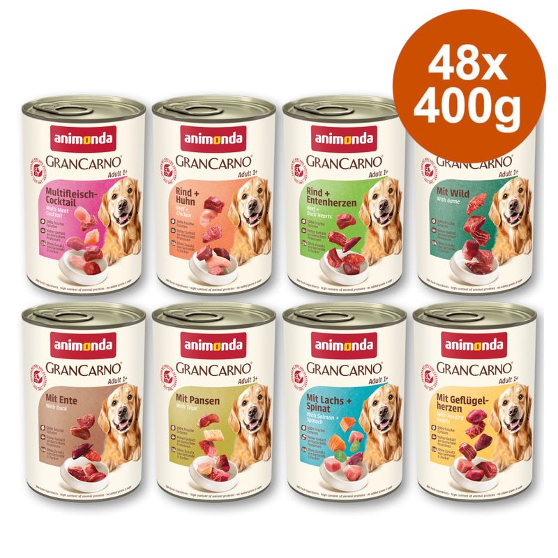 animonda GranCarno Adult 48 x 400 g mixpakket