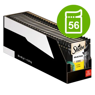 Ekonomično pakiranje Sheba varijacije vrećice 56 x 85 g
