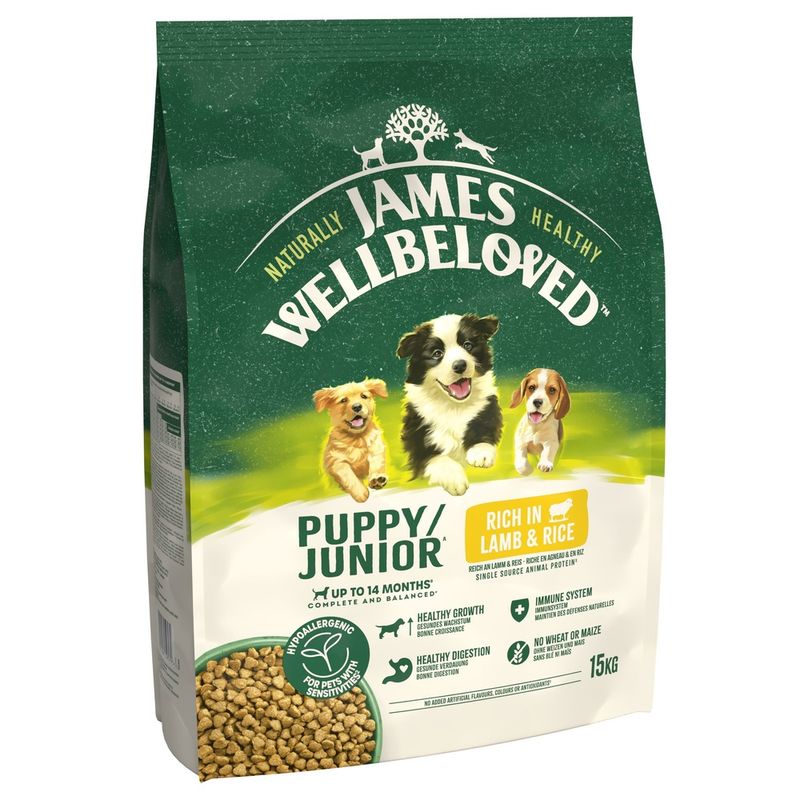 James Wellbeloved Puppy & Junior Hypoallergenic - Lamb & Rice