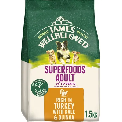 James Wellbeloved Adult Hypoallergenic Superfoods Turkey with Kale & Quinoa