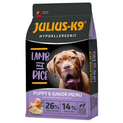 JULIUS-K9 High Premium Puppy & Junior Hypoallergenic z jagnjetino