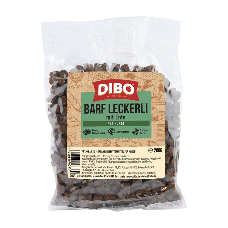 DIBO BARF Treats with Duck - dog snacks