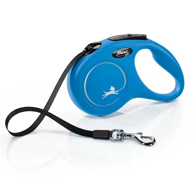 flexi New Classic Gurt-Leine S blau, 5 m