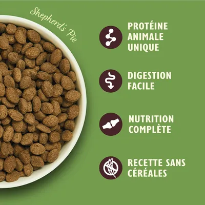 Shepherd's Pie, protéine animale unique, digestion facile, nutrition complète, recette sans céréales