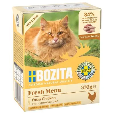 Bozita Tetra stukjes in Saus 6 x 370 g Kattenvoer