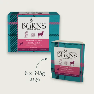 Burns Hearty Lamb, Vegetables & Brown Rice 6 x 395g - 6 x 395g Burns Hearty Lamb, Vegetables & Brown Rice 6 x 395g - 6 x 395g