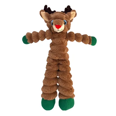 KONG Holiday Shakers Crumples Reindeer Dog Toy
