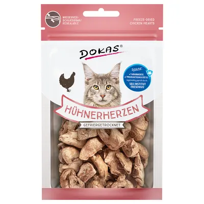 Dokas frysetørrede kyllingehjerter