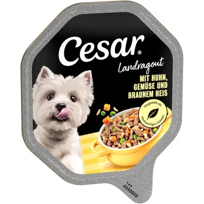 Cesar Country Ragout with chicken, vegetables and brown rice. Made with high-quality ingredients. Cesar Country Ragout with chicken, vegetables and brown rice. Made with high-quality ingredients.