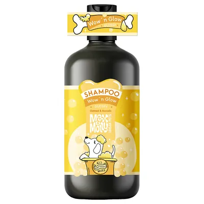 Max & Molly Urban Pets Shampoo Wow 'n Glow Glossy mit Hafer und Avocado. All Natural Based.