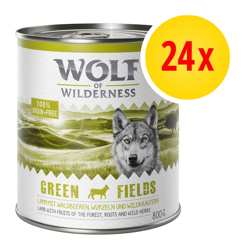 Zestaw Wolf of Wilderness Monoprotein Adult, 24 x 800 g
