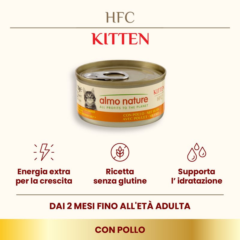 Almo Nature HFC Natural 12 x 70 g umido gatto