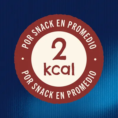 2 kcal por snack en promedio