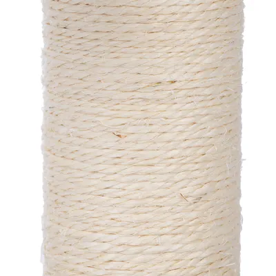 Nahaufnahme von Sisalseil in natürlicher Farbe, geeignet für Kratzbäume oder andere Anwendungen.