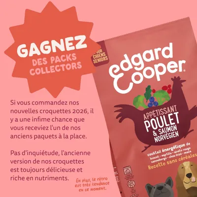 Edgard & Cooper Medium Senior Dog Poulet et saumon sans céréales