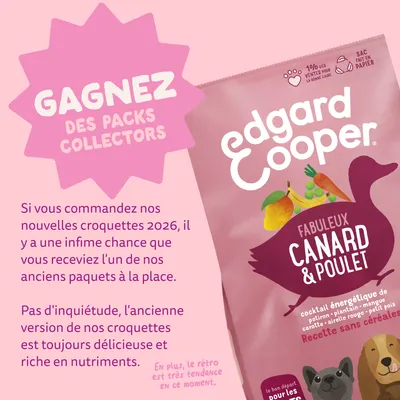 Edgard & Cooper Medium Puppy Canard et poulet sans céréales