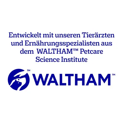 Entwickelt mit Tierärzten und Ernährungsspezialisten des WALTHAM™ Petcare Science Institute.