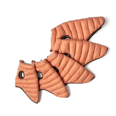 Nomad Tales Bloom hundefrakk puffer, oransje/beige