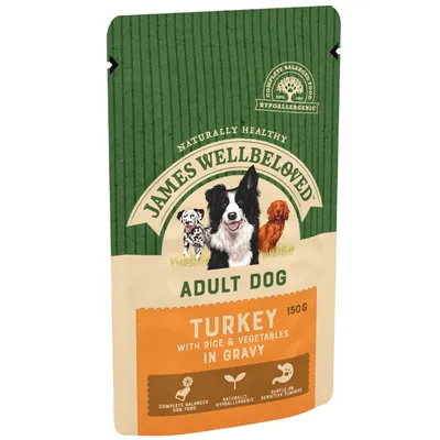 James Wellbeloved Adult Pouches - Turkey with Rice James Wellbeloved Adult Pouches - Turkey with Rice