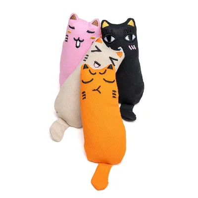 zooplus Basics Lot de jouets Kitty à l'herbe à chat