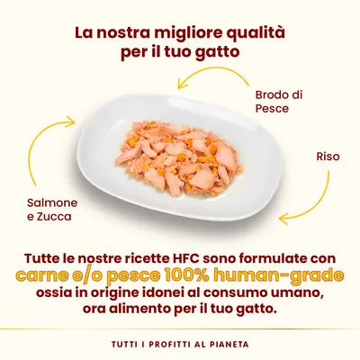Almo Nature HFC Natural Buste 6 x 55 g Alimento umido per gatti