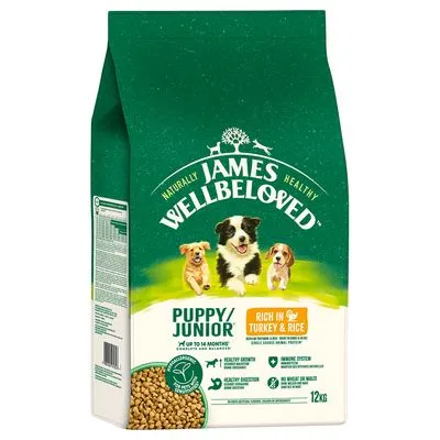 James Wellbeloved Junior Dog Hypoallergenic Kalkoen & Rijst