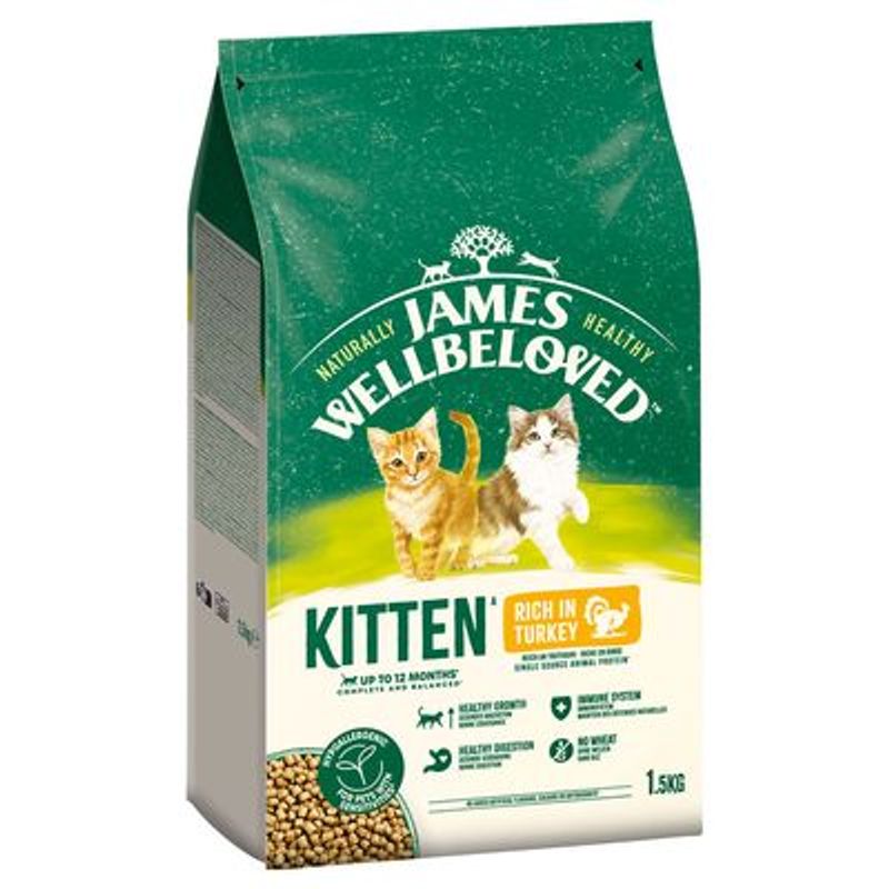 James Wellbeloved Kitten Hypoallergenic Kalkoen & Rijst