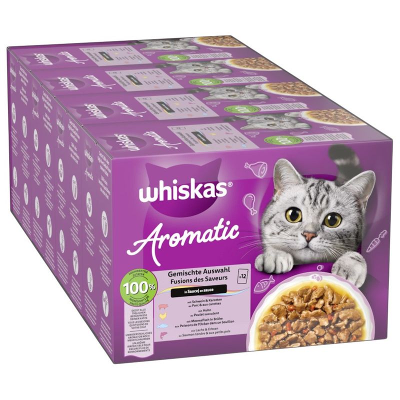 Whiskas 1+ Aromatic Selection 48 x 85 г