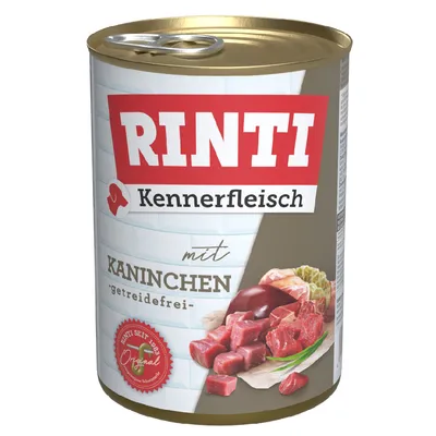 RINTI Kennerfleisch nyúllal, gabonamentes. Rinti 1983 óta eredeti. RINTI Kennerfleisch nyúllal, gabonamentes. Rinti 1983 óta eredeti.