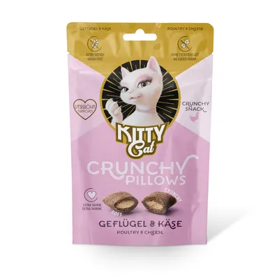 KITTY Cat Crunchy Pillows с птиче месо и сирене