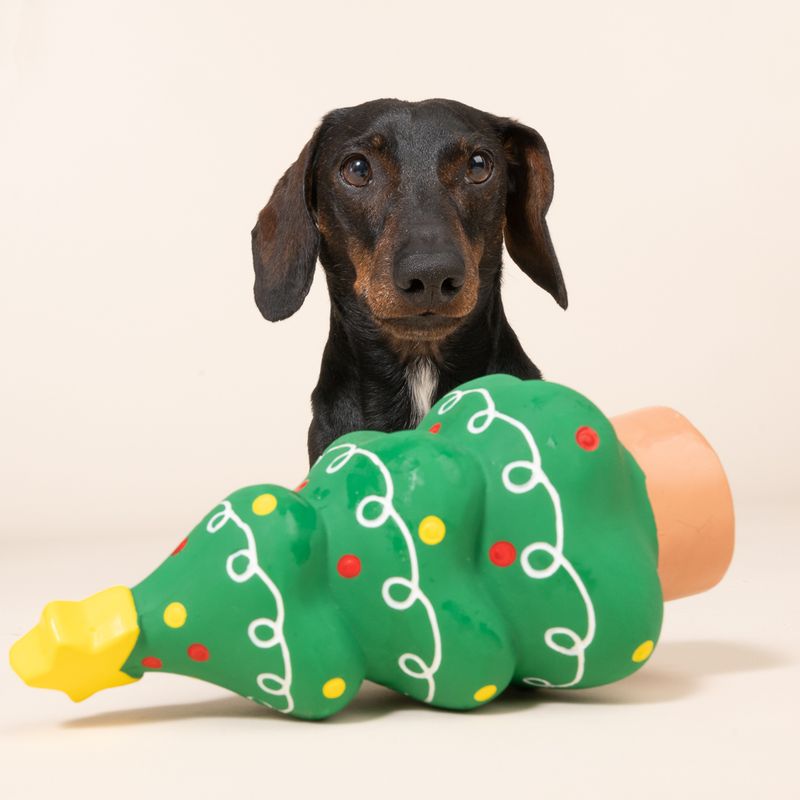 TIAKI Hundespielzeug Latex-Weihnachtsbaum