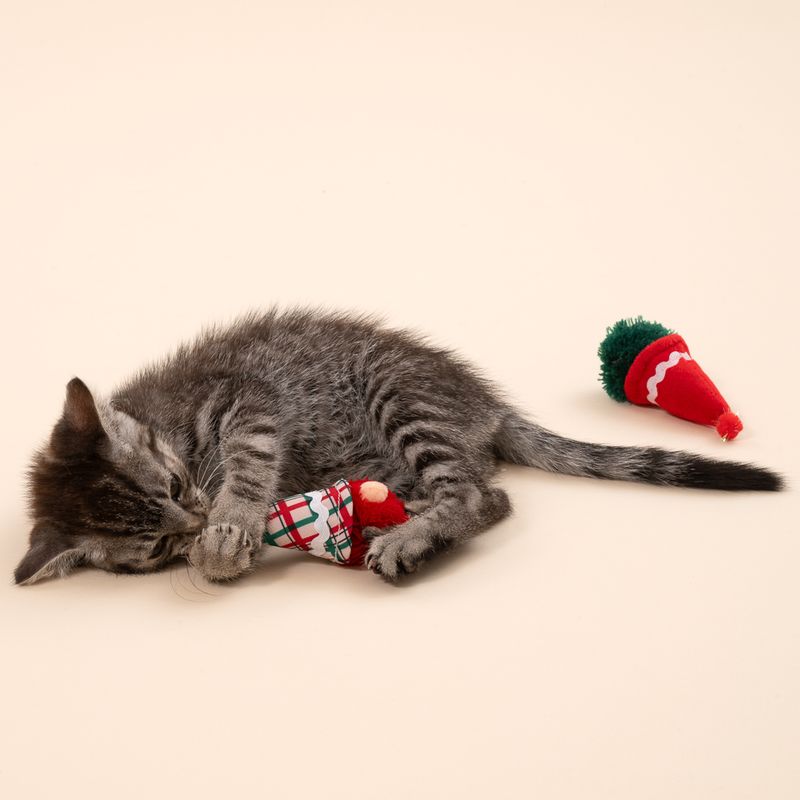 TIAKI Festive Gonk Cat Toy Set