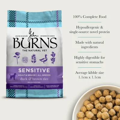 Burns Adult & Senior Sensitive - Duck & Brown Rice - 2kg